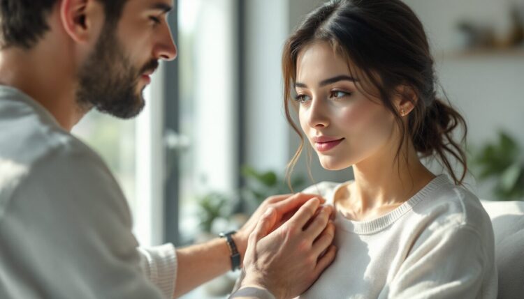 toucher l'épaule d'une femme signification