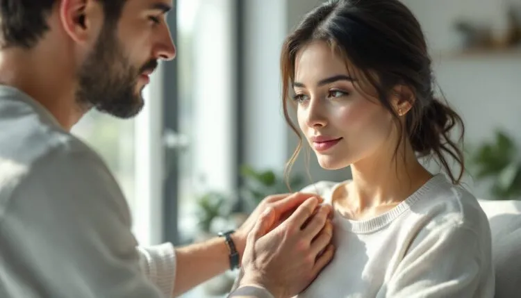 toucher l'épaule d'une femme signification