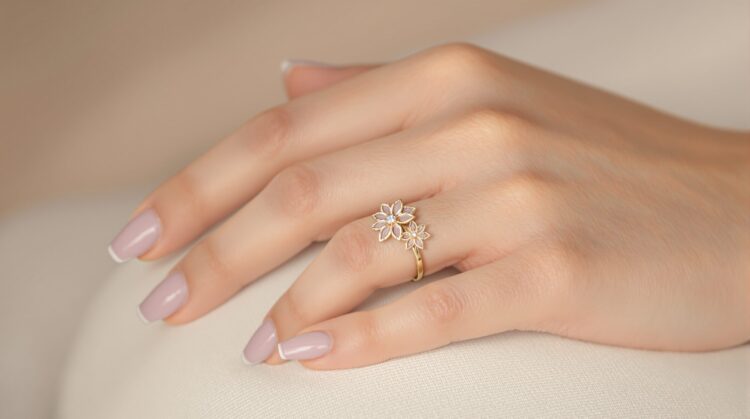 bague fleur