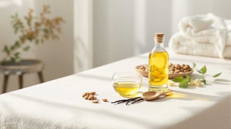 Huile de massage qui se mange : avantages et utilisation