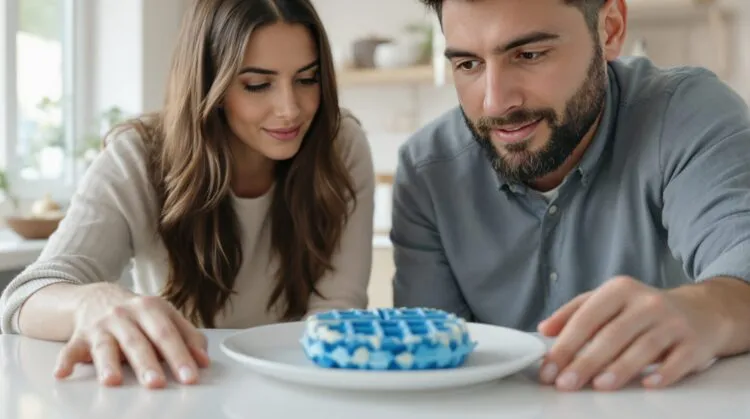 gaufre bleu maladie