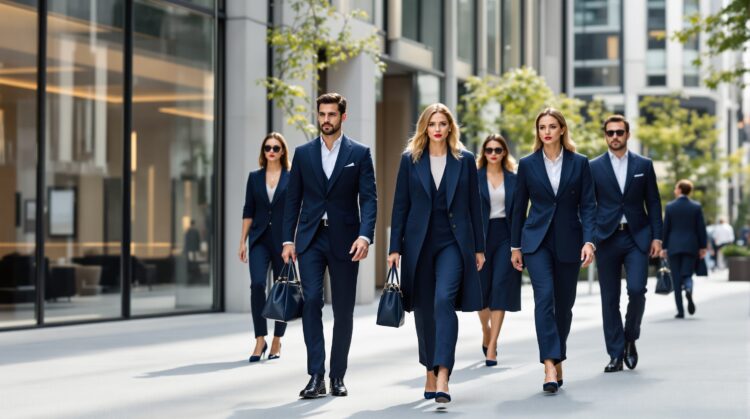 tenue bleu marine