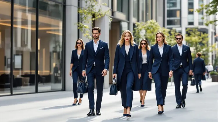 tenue bleu marine