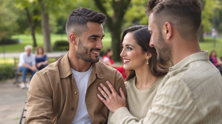 toucher l'épaule d'une femme signification