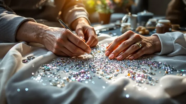broderie diamant