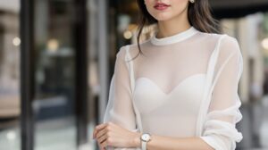 top blanc transparent