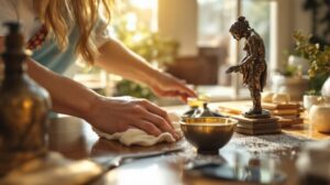 produit pour nettoyer le bronze