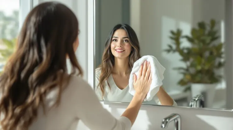 nettoyer un miroir sans produit