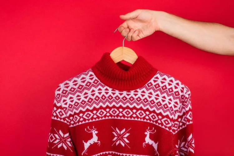 look pour les fêtes pull de Noël