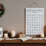 chiffre calendrier de l'avent à imprimer gratuit