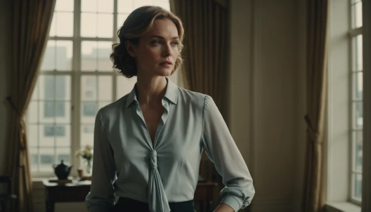 blouse à nouer devant