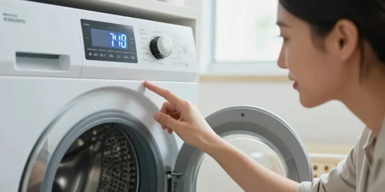 machine à laver cycle court