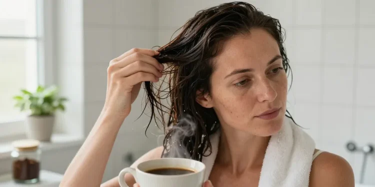 foncer ses cheveux naturellement avec du café