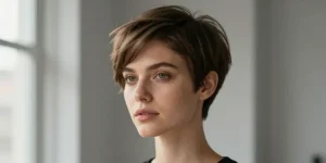 hyper stylée coupe courte femme moderne