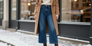 look jean large femme hiver