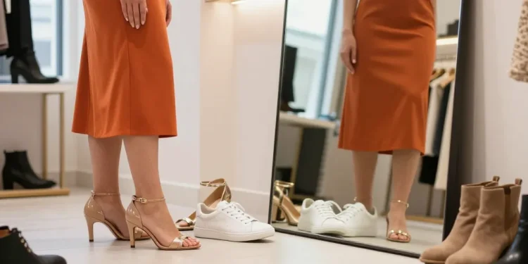 quelle chaussure avec robe orange