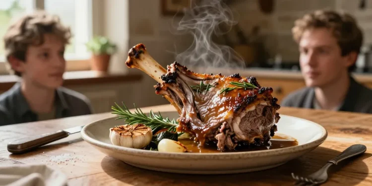 souris d'agneau au four