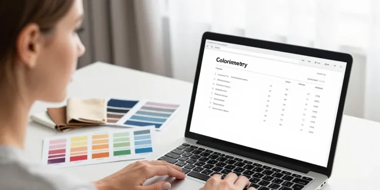 test de colorimétrie gratuit