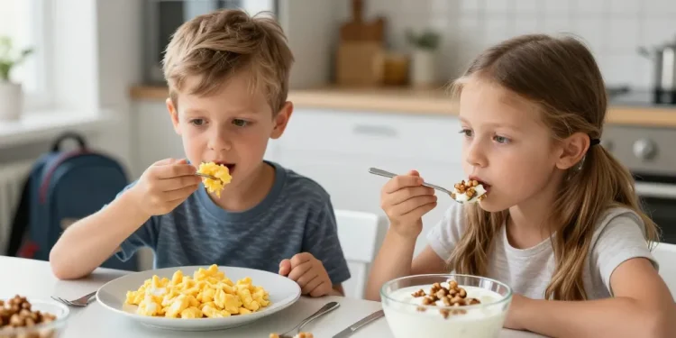 petit dejeuner proteine enfant