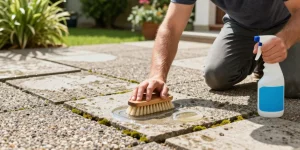 comment nettoyer des dalles gravillonnées