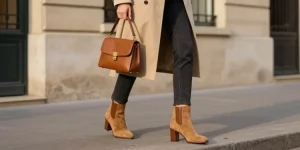 tenue avec bottines camel
