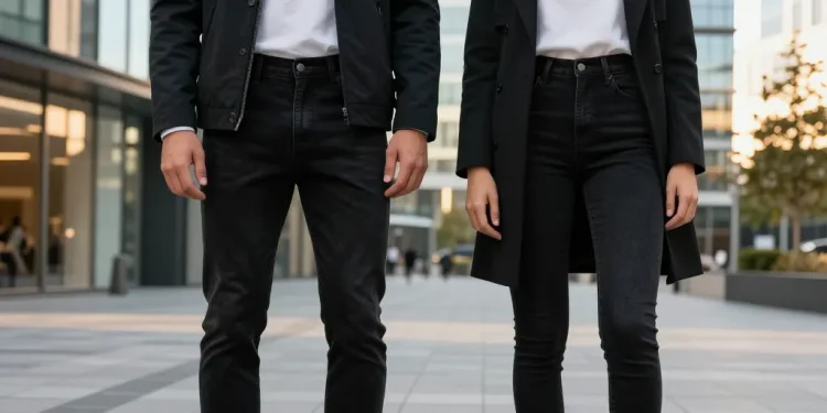 tenue jeans noir