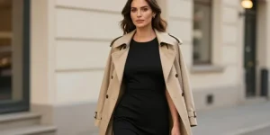 quelle veste avec une robe noire