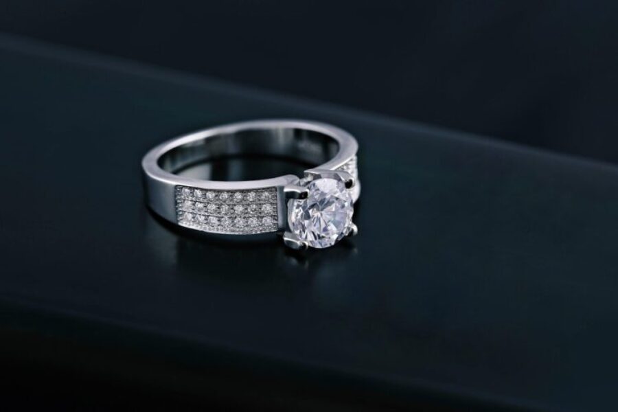 bague femme argent