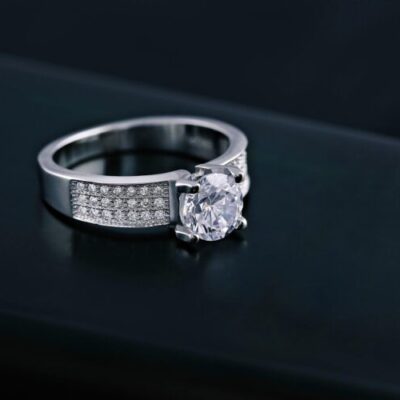 bague femme argent