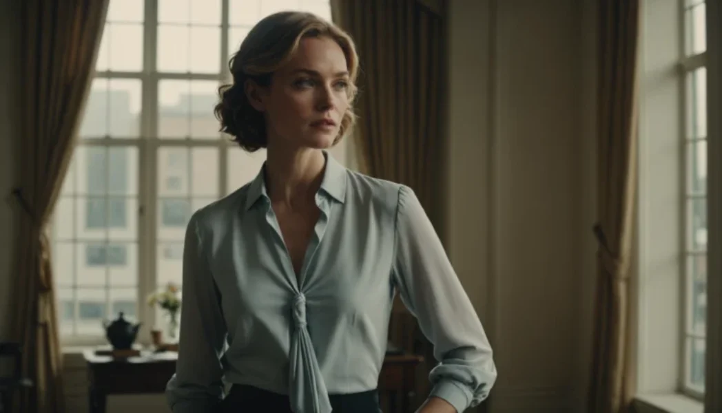 blouse à nouer devant